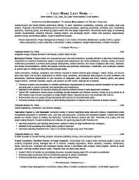 construction manager resume template
