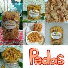 Selain itu, ada juga jajanan pedas lainnya dengan bahan beragam seperti ceker ayam, bakso hingga cilok. Keripik Bawang Pedas Kemasan 1 4kg Makanan Minuman Snek Di Carousell