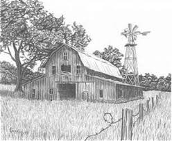 Charcoal Drawing Landscape Ad Barn Barn Drawing Barn Painting Landscape Drawings