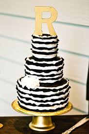 Black And Gold Wedding Cake Black And White Striped Cake Black White And Gold Color Palette Gold And White Cake Cake Gold Cake