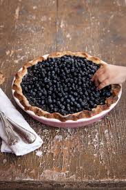 Blueberry Pie Gebakken En Heerlijk Ga Volgende Keer Wel De Suiker Halveren In De Ricotta En In De Bodem Een Der Nourriture Delicieuse Nourriture Gourmandise