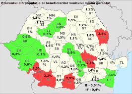 Acolo merge potul cel mare de la loto: Harta SÄƒrÄƒciei Un Sfert De Milion De Romani Stau Cu Mana IntinsÄƒ La Stat Topul JudeÅ£elor