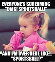 Meme Creator Funny Everyone S Screaming Omg Sportsball And I M Over Here Like Sportsball Meme Generator At Memecreator Org