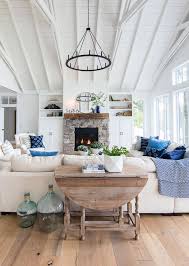 Navy And French Blue Pillows Living Room Flooring Farm House Living Room Home Living Room