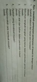 Daun kering yang telah digunting ditempel menggunakan. Ingin Ngetes Aja Utk Kakak Semua Silahkan Jawab Brainly Co Id