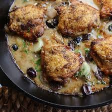 Heirloom Garlic Clove Chicken Thighs Recipe Food Network Recipes Chicken Thigh Recipes Best Chicken Thigh Recipe