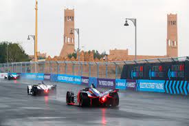 The most competitive, unpredictable racing series is coming to your streets. Heavy Rain Disrupts Practice For First Formula E Prix In Saudi Arabia Arabianbusiness