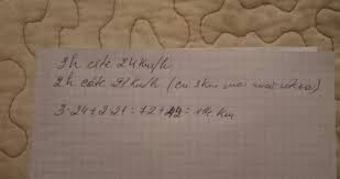 2) un biciclist a parcurs un drum în 3 zile. Un Biciclist A Parcurs Un Drum Mergand Timp De 3 Ore Cu VitezÄ De 24 Km Pe OrÄ Apoi 2 Ore Cu O Brainly Ro