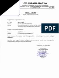Oleh aulia bella diposting pada 18 september 2020. Surat Tugas Pelaksana Lapangan