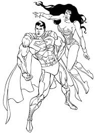 Free Easy To Print Superman Coloring Pages Superman Coloring Pages Cartoon Coloring Pages Superman Wonder Woman