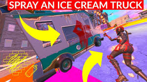 It is along the middle of the road so slow down so that you this challenge is part of the fortnite x jordan collaboration, along with the downtown drop ltm. Spray An Ice Cream Truck In Downtown Drop Fortnite Youtube