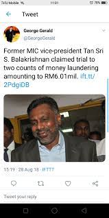 More about the derek tan lab. Former Mic Vice President S Balakrishnan Killed In Accident He Was Awaiting Trial For Money Laundering Weehingthong