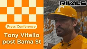 Tennessee baseball coach Tony Vitello reacts to win over Alabama State,  previews Ole Miss