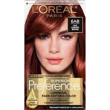 Get Glamorous with L'Oreal Paris Superior Preference Fade-Defying + Shine  Hair Color in 6Ab Chic Auburn Brown