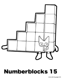 You can easily print and download all our pages. Numberblocks 15 Fifteen Coloring Pages Printable