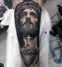 While most ideas focus on realistic depictions, some ink concepts incorporate tribal styling or an artistic approach. 64 Men Jesus Tattoo Designs