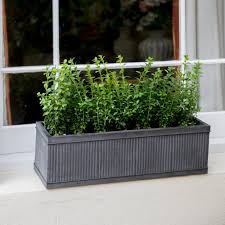 Growled self watering planter pots window box indoor home garden modern decorative planter pot for all indoor plants, white(15.8x5.2x5.2) 4.2 out of 5 stars 121 $25.00 $ 25. Steel Vence Window Box In Small Or Large Garden Trading
