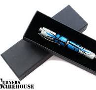 Pen Gift Box - Black w/elastic center band 5 Pk.