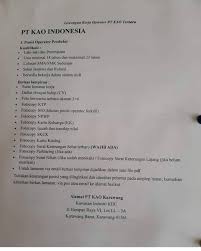 Lowongan kerja palembang security pt. Lowongan Kerja Pt Kao Indonesia November 2019