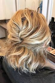 The volume of the hair will add to the fullness and make up for the lack of length. 26 Hairstyles For Bridesmaids Of All Hair Types Hairstyle Women Pinterest Short Hair Updo Wedding Hair Half Hair Styles