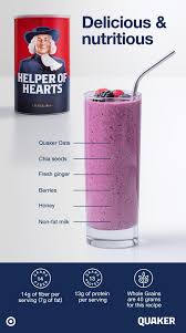 Quaker oatmeal food label | writings and essays corner. Here S A Quaker Oats Smoothie That S Tasty And Nutritious Blend Cup Oats 1 Tablespoon Of Chia Seeds 1 Oat Smoothie Quaker Oats Smoothie Healthy Smoothies
