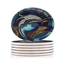 nasema kitchen 6 piece ceramic coasters