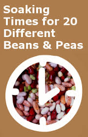 Leave these to soak for at least 6 hours or overnight, at room temperature. Soaking Times For Dried Beans