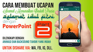 Ini adalah video tutorial cara membuat text (tulisan) berjalan pada power point tutorial dalam bentuk artikel bisa anda peroleh di. Cara Membuat Ucapan Selamat Idul Fitri Yang Indah Dengan Powerpoint Part 2 Youtube