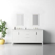 When you buy a allmodern matthews 24 single bathroom vanity set online from wayfair, we make it as easy as possible for you to find out when your product will be delivered. Modern Double Bathroom Vanities Allmodern