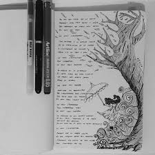 Le Vent Nous Portera By Yaz Illustration Drawing Dessin Leventnousportera Paroles Chanson Sketchbook Art Journal Art Journal Tutorial Drawing Journal