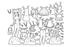 The editors of publications international, ltd. Paper Dolls 11 Coloring Page Free Printable Coloring Pages For Kids