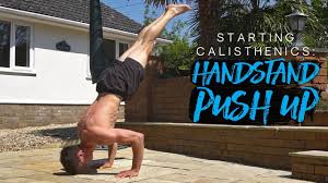 handstand push up tutorial starting