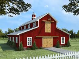 Check spelling or type a new query. Barn Plans Horse Barn Plan With Living Quarters 001b 0001 At Www Thegarageplanshop Com