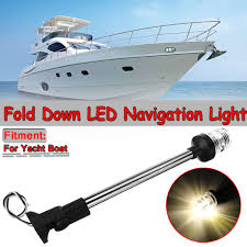 12 24v 16inch Pactrade Fold Down Universal Led Navigation Lights Marine For Oat Rvs Stern Anchor Light For Boat Transom Light Aliexpress