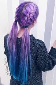 29 Inspirational Ideas To Braid Your Purple Hair Lovehairstyles Com Hair Styles Hair Dye Colors Dyed Hair