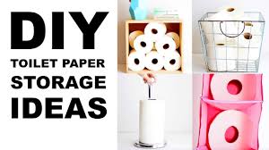 Try and make the most of the wall space and add shelving and a cupboard so you have somewhere to keep toiletries and toilet roll hidden away. Diy T P Storage Ideas Youtube