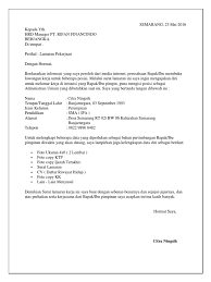 Contoh surat lamaran kerja di pt. Surat Lamaran Gilar