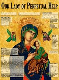 Mother Of Perpetual Help Explained Poster Blessed Mother Mary Blessed Mother Catholic