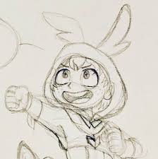 Izuku midoriya (deku) from boku no hero academia. Drawing Easy Deku Drawing Step By Step