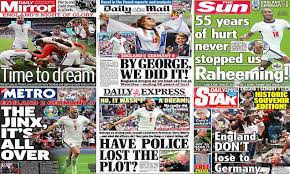 Seriously popular watch the latest video from daily mail (@dailymail). No It Wasn T A Dream How Newspapers Reacted To England S Historic Victory Over Germany Daily Mail Online