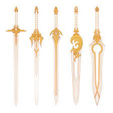 Artstation Game Weapon Concept Designs Vanessa Giovannini Sword Design Sword Art Sword Drawing