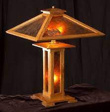 Modern desk lamp woodworking project woodsmith plans. Pin By Mike On Wood Lamps Craftsman Lamps Craftsman Style Table Mission Style Floor Lamps