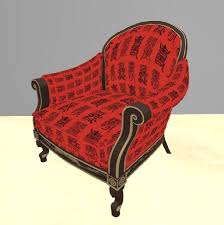 Brown clopton 26'' wide tufted. Second Life Marketplace Oriental Classy Armchair Seat Chair Asian Red Brown