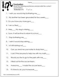 Question Exclamation Or Period Worksheet 5worksheets Punctuation Worksheets Writing Sentences Worksheets 2nd Grade Worksheets