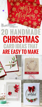 If you're thinking about making your own christmas cards this year, and you've got. 20 Gorgeous Handmade Christmas Cards Ideas That Are Easy To Make