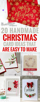 Fold larger piece in half to form card; 20 Gorgeous Handmade Christmas Cards Ideas That Are Easy To Make
