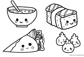 Ausmalbild kawaii katzen einhorn ausmalbilder kostenlos zum. Kawaii Bilder Essen Zum Nachmalen