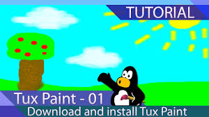 Tux Paint Tutorial 01 Download And Install Tux Youtube