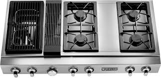 We review their new oven, burner and controls to see how it stacks. Jennair Jgd8348cdp 48 Inch Pro Style Gas Downdraft Cooktop With E Ven Heat Grill Assembly And 2 Two Burner Modules Stainless Steel