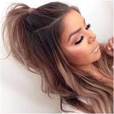 48 Affordable Half Ponytail Hairstyles Ideas You Need To Try Ponytailhairstyles The Side Ponytail With Curl Kolay Sac Modelleri Orgu Sac Modelleri Golgeli Sac